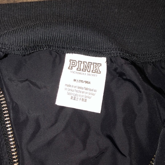 PINK Black Bomber Jacket - Picture 5 of 5